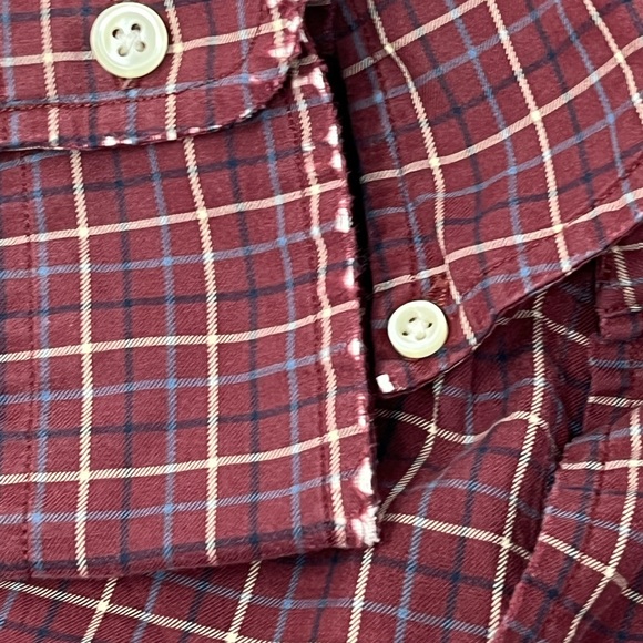 Ralph Lauren Shirt Mens Medium M Red Plaid Button Up Custom Fit Long Sleeve GHQ9 - Picture 6 of 6